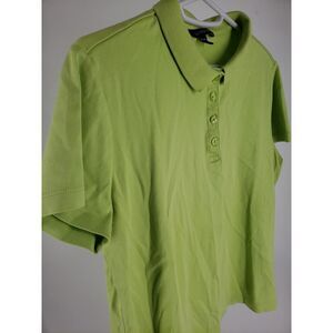 Lands End Kids Green Polo Size Medium (10-12) Soft Quality‎ Fabric